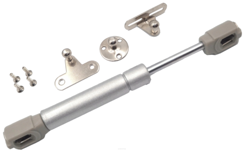 Siłownik gazowy meblowy 60N – krótkie ramię.