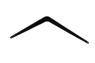 Wspornik stalowy do półek LOFT 200 × 250 mm – czarny. - 3