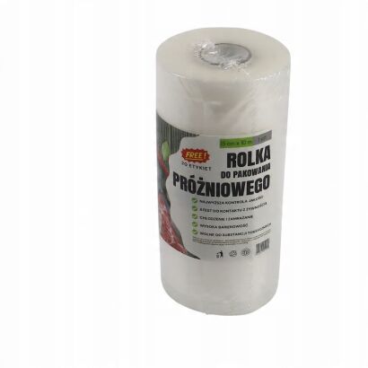 Rolka do pakowania próżniowego 15 × 1000 cm – folia moletowana PA/PE, do żywności, sous-vide.