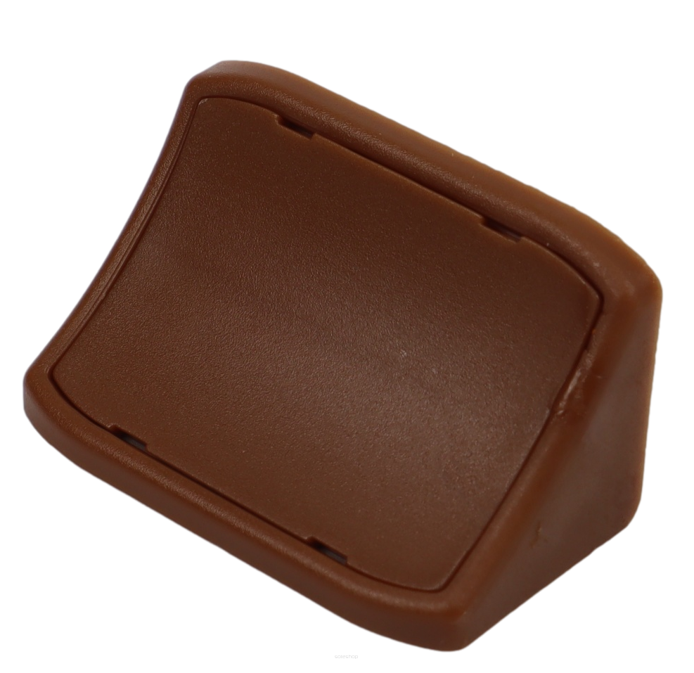 Kątownik podwójny z zaślepką – podpórka do półki, komandorek jasny brąz.