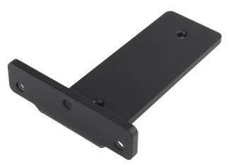 Wspornik półki LOFT typu T 200 × 100 × 50 mm, stalowy, czarny mat. - 4