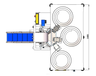 Maszyna, automat pakujący z 3 podajnikami - 5