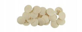 Zaślepka Ø 15 mm do mimośrodu – kość słoniowa, wciskana maskująca. - 2