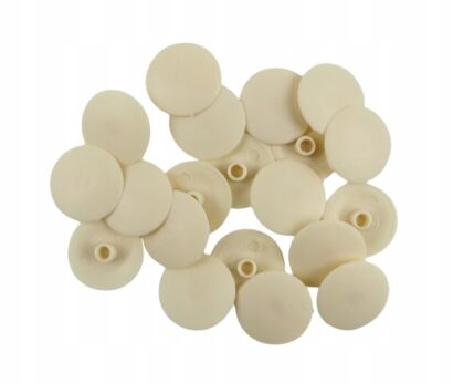 Zaślepka Ø 15 mm do mimośrodu – kość słoniowa, wciskana maskująca.