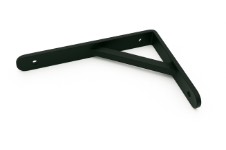 Wspornik półki czarny 150 x 125 x 29 mm, stalowy uchwyt z wzmocnieniem. - 3