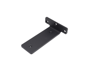 Wspornik półki LOFT typu T 150 × 100 × 50 mm, stalowy, czarny mat. - 2