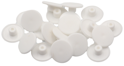 Zaślepka Ø 15 mm do mimośrodu – biała, wciskana maskująca.