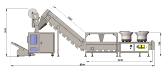 Maszyna, automat pakujący z 4 podajnikami + dorzut ręczny 2 stanowiskowy - 4