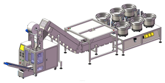 Maszyna, automat pakujący z 6 podajnikami + dorzut ręczny 2 stanowiskowy - 3