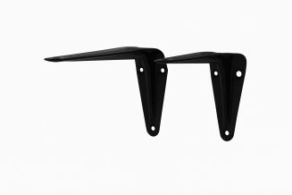 Wspornik stalowy do półek LOFT 100 × 125 mm – czarny. - 2