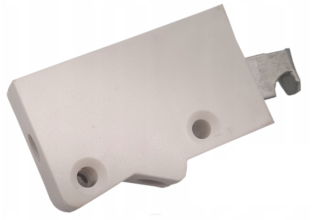 Zawieszka meblowa skośna regulowana – uniwersalna do szafek i regałów, biały.