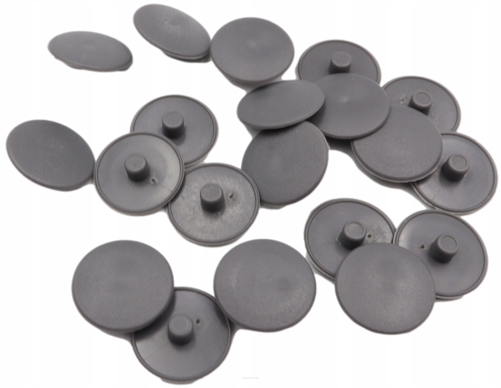 Zaślepka Ø 15 mm do mimośrodu – antracyt, wciskana maskująca.