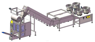 Maszyna, automat pakujący 520 z 4 podajnikami + dorzut ręczny 2 stanowiskowy - 3