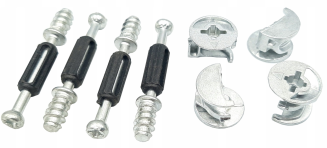 Złącze meblowe mimośrodowe 34 mm – zaczep euro do płyty 18 mm, zestaw 100 szt. - 2