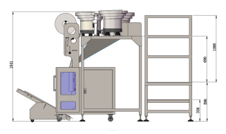 Maszyna, automat pakujący z 3 podajnikami + dorzut ręczny - 4