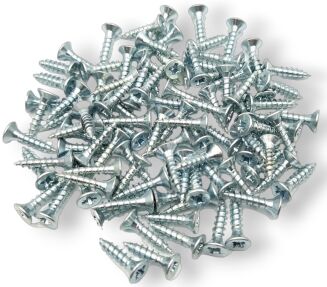 Wkręt hartowany do drewna 4 × 20 mm – ocynk biały. - 3