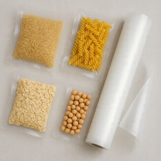 Rolka do pakowania próżniowego 28 × 1000 cm – folia moletowana PA/PE, do żywności, sous-vide. - 9