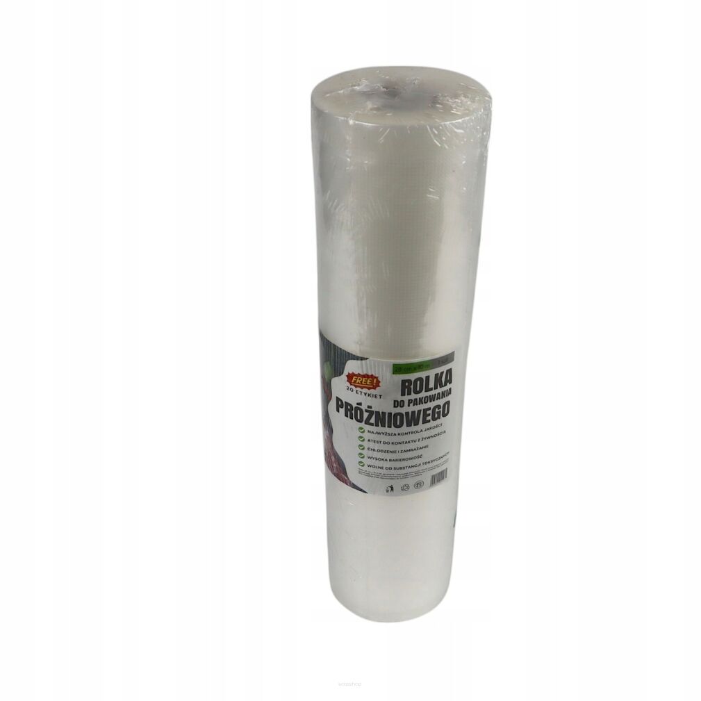 Rolka do pakowania próżniowego 28 × 1000 cm – folia moletowana PA/PE, do żywności, sous-vide.