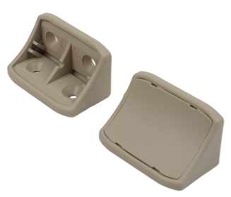 Kątownik podwójny z zaślepką – podpórka do półki, komandorek wiąz. - 2