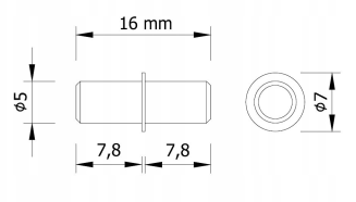 Podpórka półki z kołnierzem 5×16 mm DUPLO. - 4