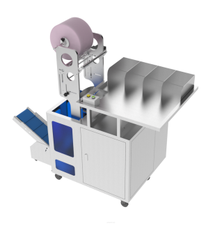 Stół do konfekcji ręcznej ze zgrzewarką z 4 przegrodami - 2