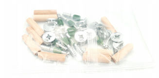 Złącze meblowe mimośrodowe 24 mm + kołek drewniany 8×30 mm (zestaw 10 szt.) - 2