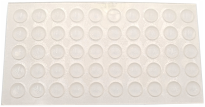 Odbojnik meblowy silikonowy samoprzylepny 8 × 2,2 mm.