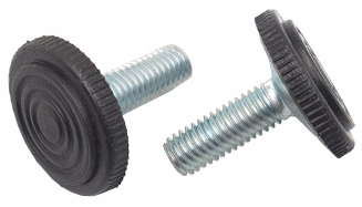 Stopka meblowa M10×25 mm – regulator wysokości z tworzywa i stali ocynkowanej. - 2