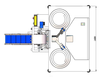 Maszyna, automat pakujący z 2 podajnikami + dorzut ręczny - 5