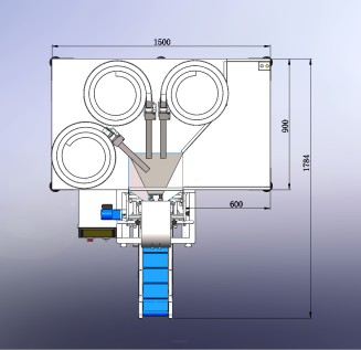 Maszyna, automat pakujący z 3 podajnikami + dorzut ręczny - 5