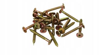 Profesjonalny wkręt HWI 6,3 × 40 mm – żółty, hartowany. - 2