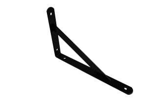Wspornik półki czarny 500 x 330 x 29 mm, stalowy uchwyt z wzmocnieniem. - 2
