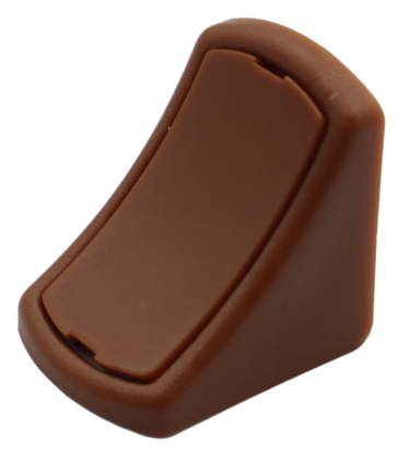 Kątownik meblowy pojedynczy do półek – komandorek jasny brąz.