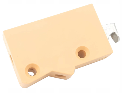 Zawieszka meblowa skośna regulowana – uniwersalna do szafek i regałów, buk.