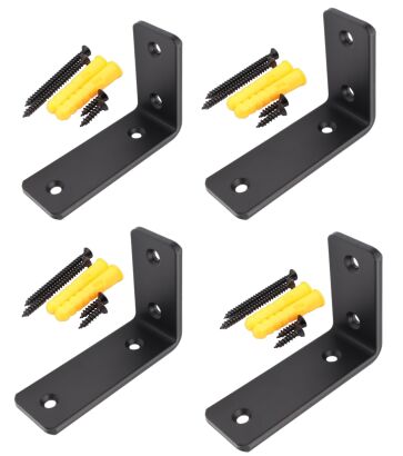 Zestaw 4× wspornik LOFT L100 × 70 × 38 mm + wkręty i kołki.