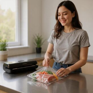 Worki próżniowe moletowane 20×30 cm – 50 szt., PA/PE, do pakowania i sous-vide. - 2