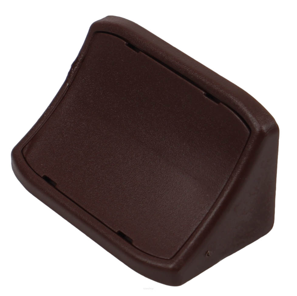 Kątownik podwójny z zaślepką – podpórka do półki, komandorek ciemny brąz.