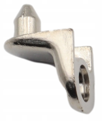 Podpórka półki kątowa z bolcem i otworem.