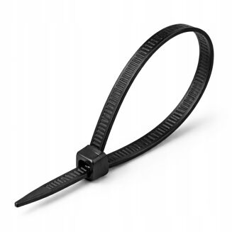 Opaski zaciskowe 3,6 × 400 mm czarne – trytytki kablowe nylon PA – 100 szt. - 2