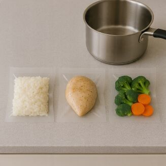 Worki próżniowe moletowane 25×35 cm – 50 szt., PA/PE, do pakowania i sous-vide. - 8