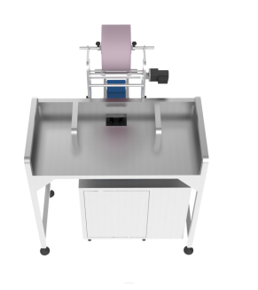 Stół do konfekcji ręcznej ze zgrzewarką z 2 przegrodami - 2