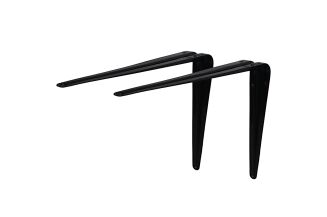 Wspornik stalowy do półek LOFT 400 × 450 mm – czarny. - 4