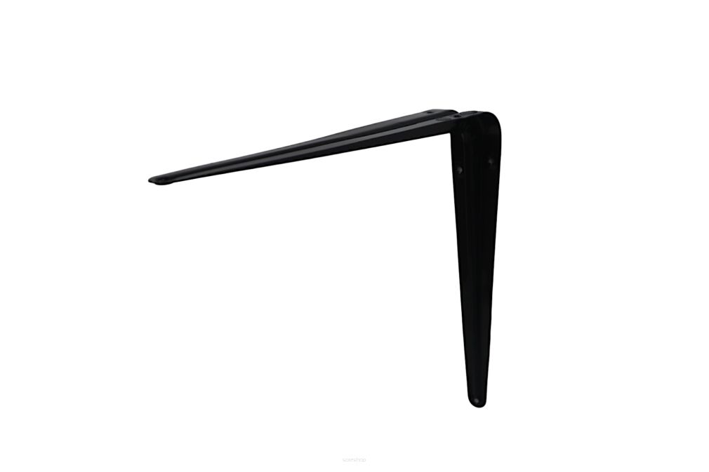 Wspornik stalowy do półek LOFT 400 × 450 mm – czarny.