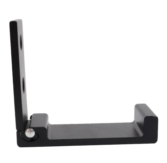 Wieszak pojedynczy składany aluminiowy czarny loft – montaż przykręcany. - 2